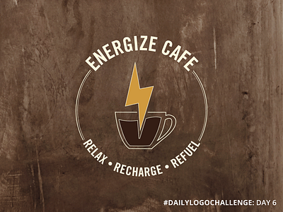 Energize Cafe | Coffee Shop Logo branding clean coffee coffeeshop color dailylogochallenge design illustration logo logo design vector