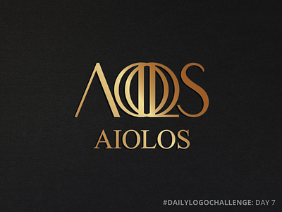 AIOLOS | High End Fashion Brand Logo branding clean color dailylogochallenge design fashion fashion brand gold illustration logo logo design typography