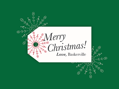 Merry Christmas | Love, Baskerville baskerville dribbblewarmup font gift tag holidays letterform typeface typography typography art weekly warm up