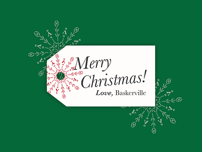 Merry Christmas | Love, Baskerville