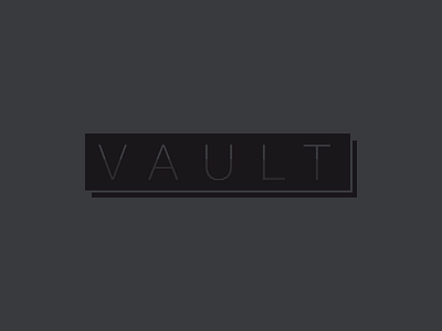 Vault | Hip Clothing Logo branding clothing clothing brand dailylogochallenge fashion logo logo design trendy typography vector