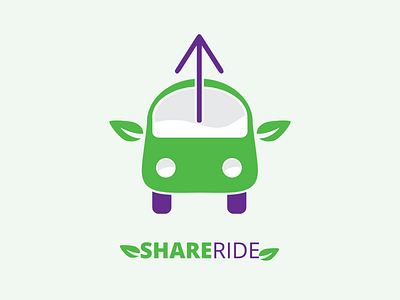 Share Ride | Rideshare Car Service Logo branding car dailylogochallenge illustration logo logo design rideshare vector