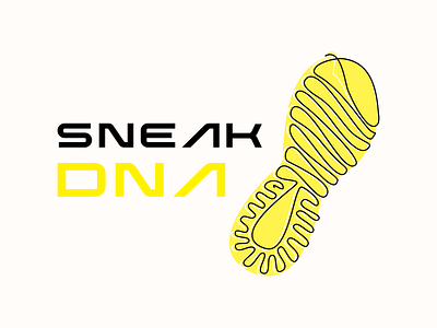 Sneak DNA | Sneaker Logo branding clean dailylogochallenge design illustration logo design monoline sneaker logo vector
