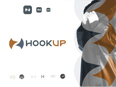 HOOKUP_IDENTITY brand identity branding brandmark design graphic design illustration logo logo maker logotype minimal