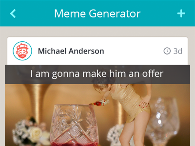 Meme Generator app mobile