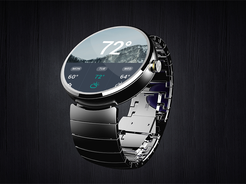Moto 360: It's Time watch moto 360 ui smart watch mockup psd