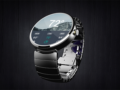 Moto 360: It's Time mockup moto 360 psd smart watch ui watch