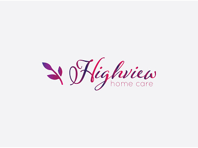 Highview Home Care Logo branding design logo