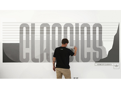 Adidas - Mural branding fashion graffitiart graphicdesign mural streetart typography