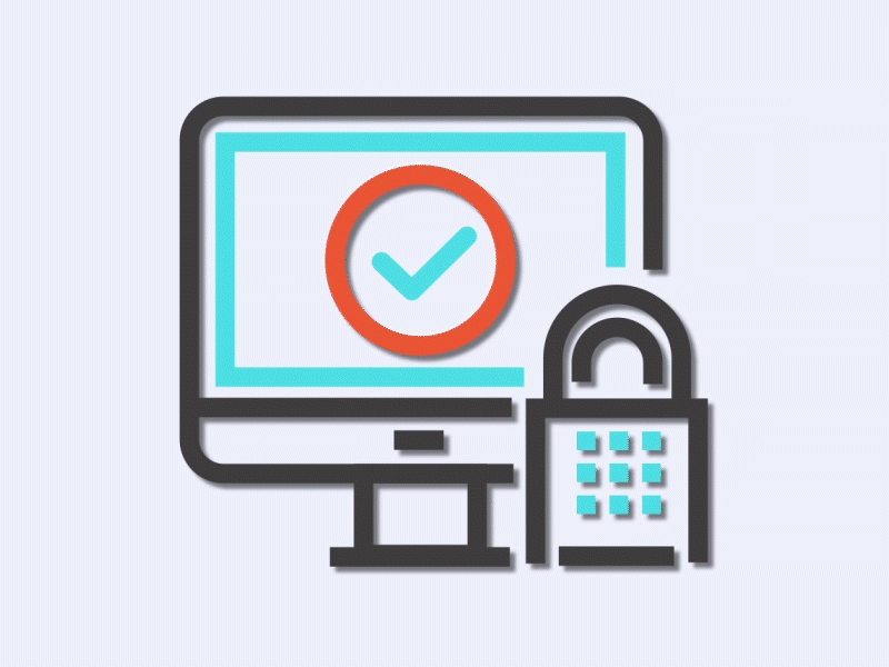 Data Protection Icon Animation after effect animation flat icon icon animation motion