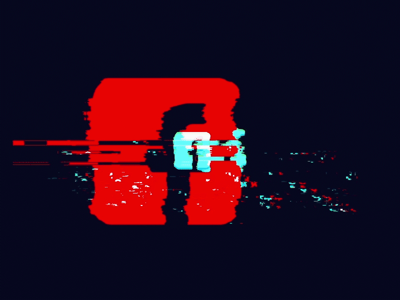 Made a GIF animation of the glitched Syntec logo I made earlier