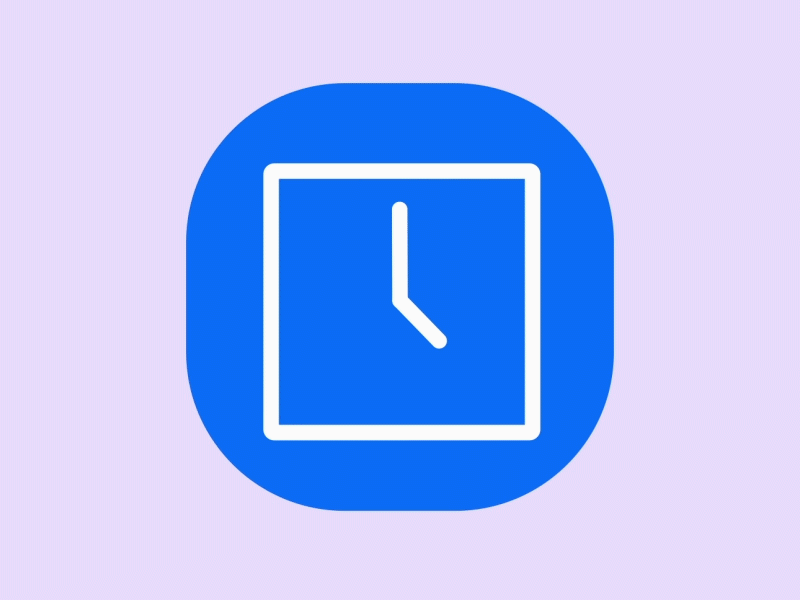 Clock Icon Animation