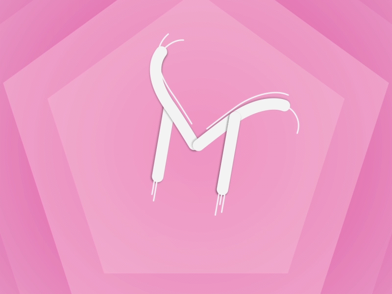 m alphabet animation