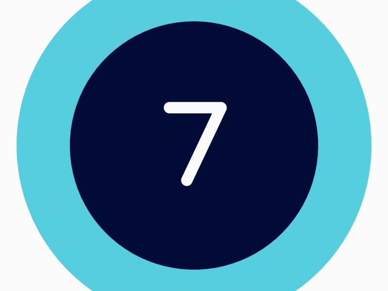 Number "7" animation [7] after effect animation motion mela number 7 animation [7] type type animation type design typeface typo typogaphy typographic typography