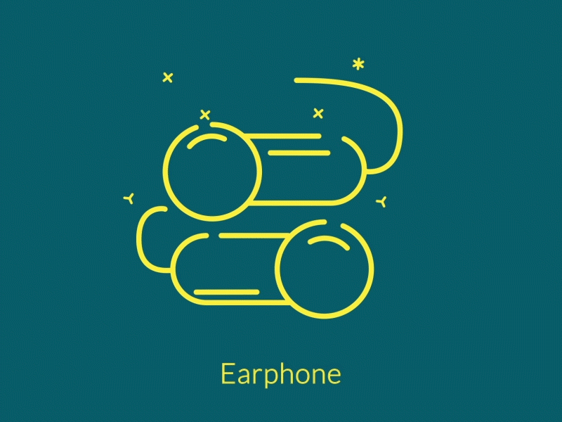 Earphone Icon animation after effect animation earphone earphone icon earphone icon animation earphone icon animation. earphones flat icon icon animation icons illustration mobile motion motion design motion graphic motion mela smoooth animation