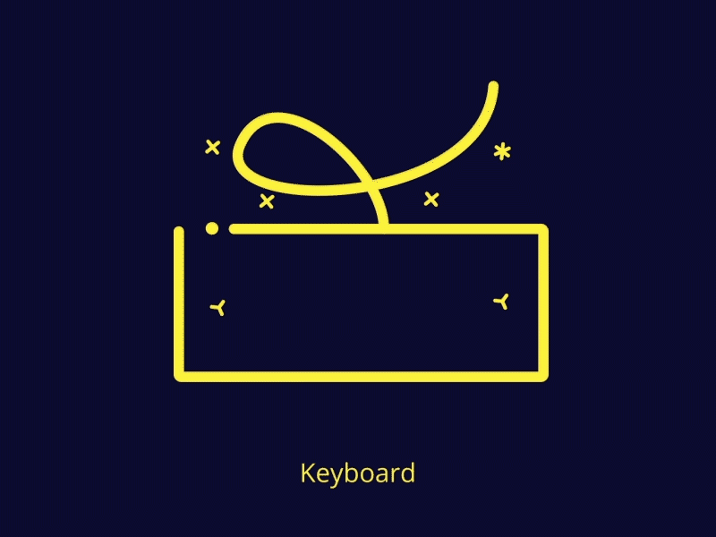 Keyboard Icon Animation after effect animation icon animation keyboard icon keyboard icon animation motion mela