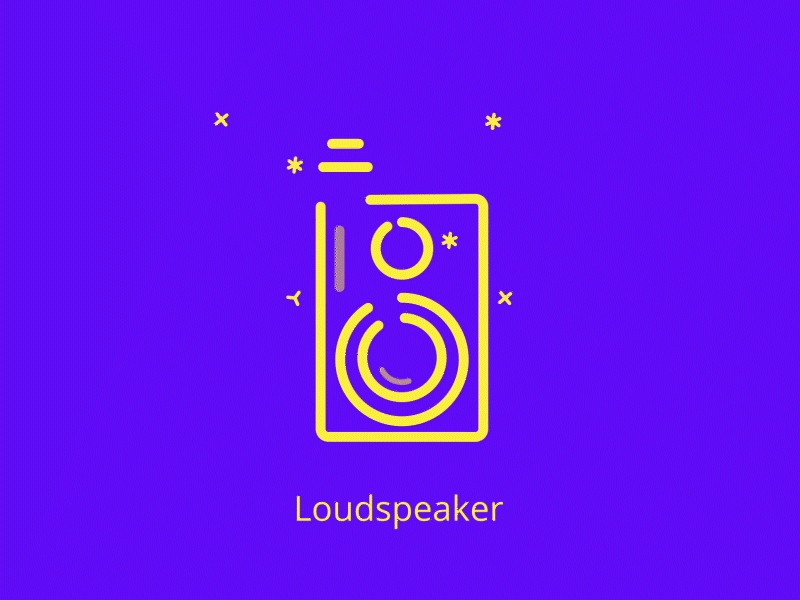 Loudspeaker Icon Animation after effect animation animation 2d flat flat animation icon icon animation icon animation after effect icon set icons illustration loudspeaker loudspeaker icon loudspeaker icon animation motion motion mela nice animation