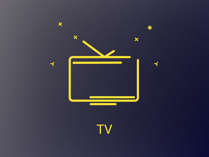TV Icon animation 2danimation after effect animation animation 2d animation design animations flat icon animation motion motion mela tv tv animation tv icon animation tv show typography