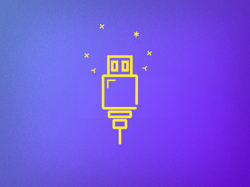 USB Cable Icon Animation