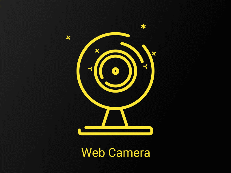 Web Camera Icon after effect animated gif animation animation 2d animation after effects animation design animations camera flat gif gif animated gif animation gift gifts icon animation motion motion mela web web camera icon web camera icon animation