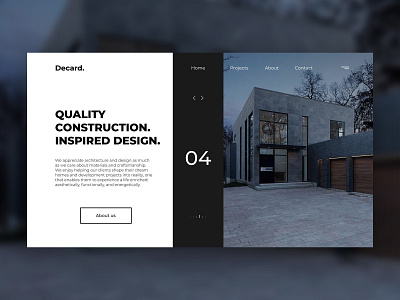 Building Company architecture minimalist ui ux webdesign website website concept