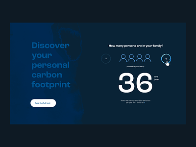 Blue Mangrove Fund — Homepage 02 carbon footprint layout sustainability typography ui ux water webdesign
