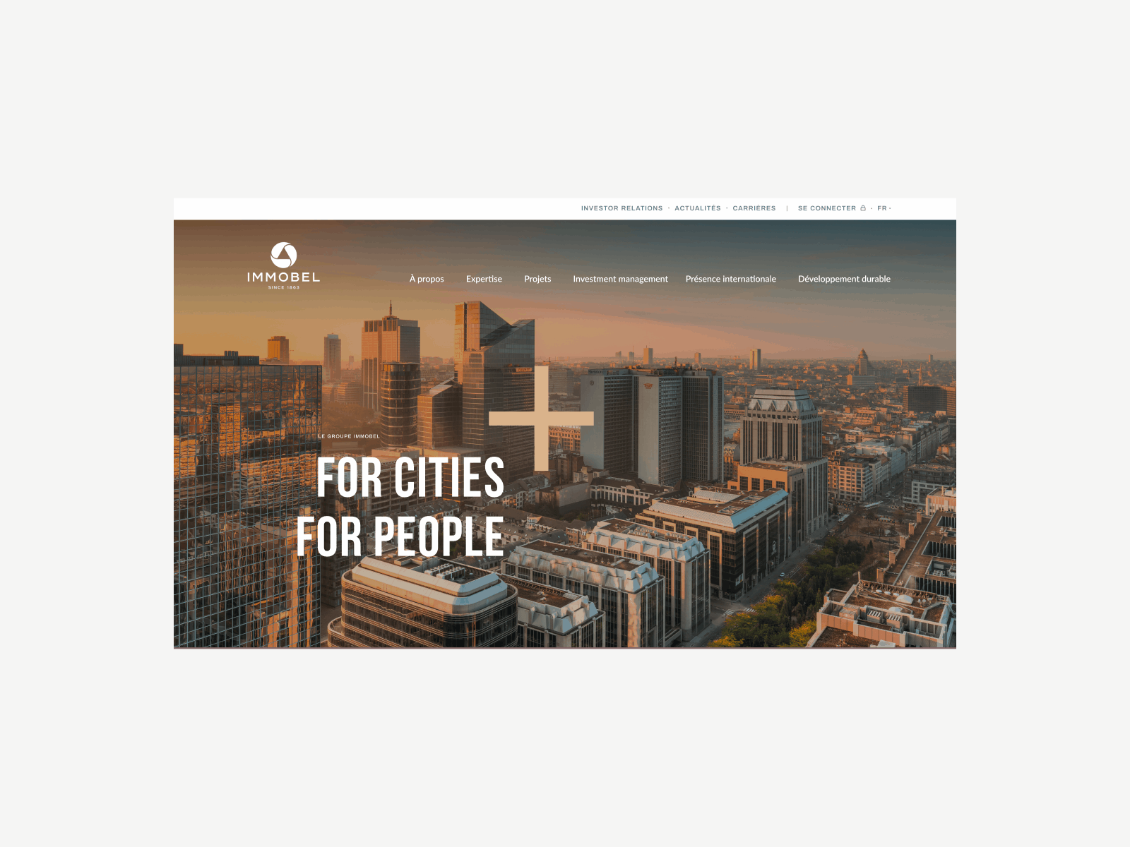 Immobel — Website 006 art direction cities european future grid international layout living minimal modern real estate responsive typography ui ux web design website