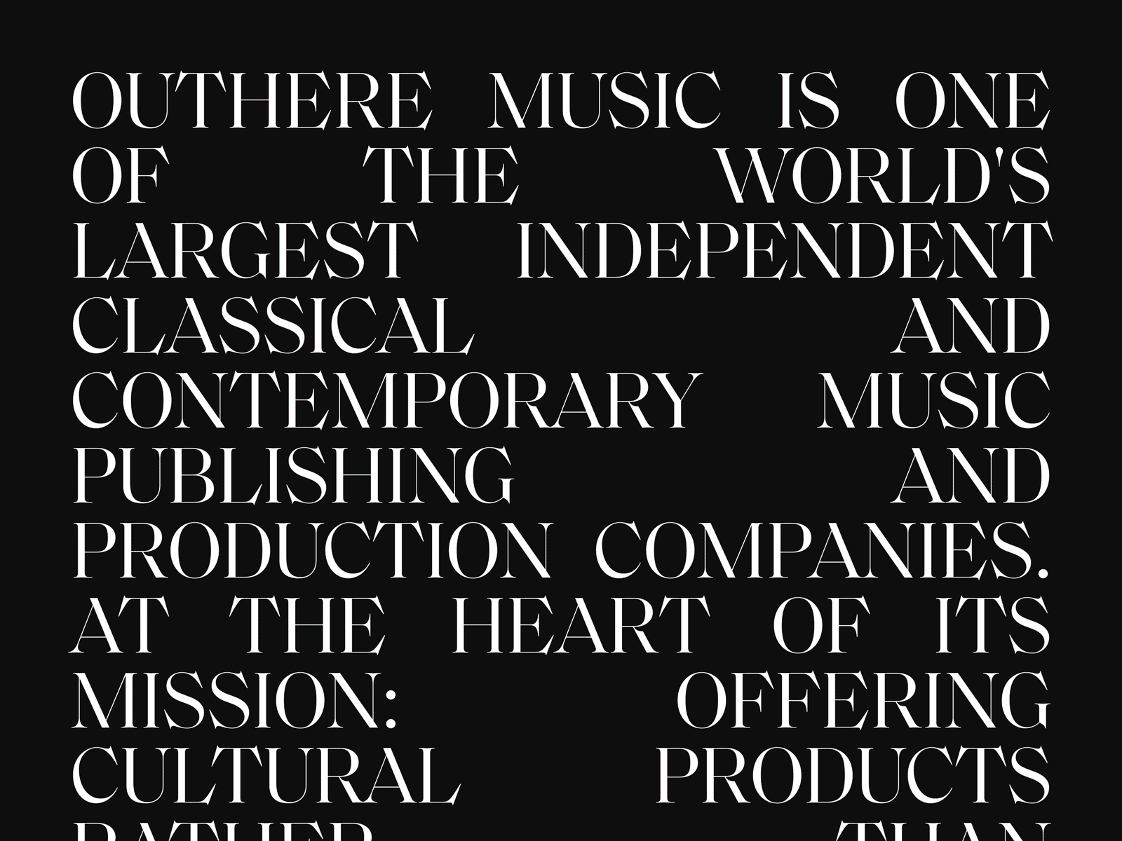 Outhere Music — Website 005 art branding classical covers design lines music rhythm song typography webdesign website