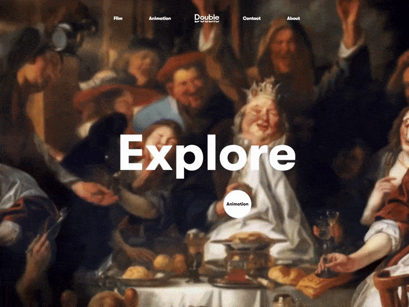 DoubleDouble • Explore awwwards black brutalism homepage minimal motion typogaphy website white