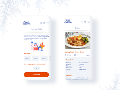 Winter Wonderland Order Food and Drinks adobexdchallenge christmas christmasapp foodorder orderfood orders recipe app recipes winterwonderland