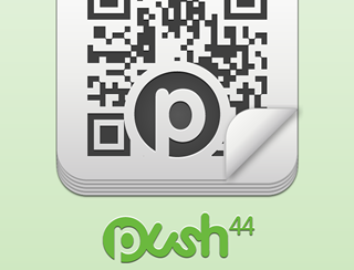 Push Mobile App branding green logo mobile push ui vector