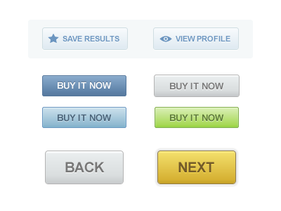 UI Buttons blue button styles buttons call to action fireworks gradient grey ui vector yellow