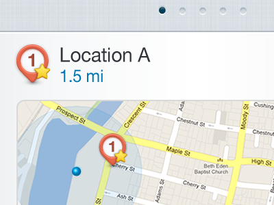 Find a Location on mobile web app