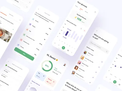 Diabetes Control app design doctor fireart fireartstudio health healthcare medical medicine productdesign ui uiux