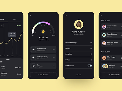 Smart Banking App app app design application banking charity donate donation finance financial financial app fintech fintech app fireart fireartstudio money productdesign tickets transfers ui uiux