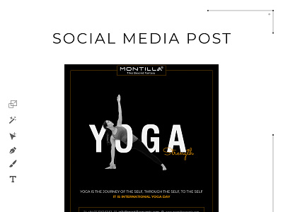 montila yoga post branding design identity illustration logo typography ux vector web