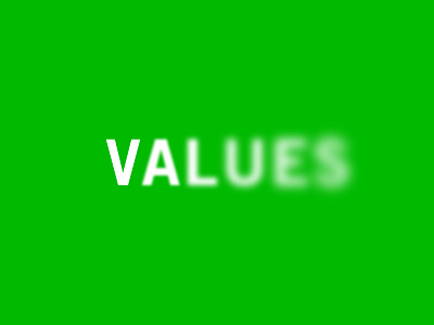 Fading Values fade green morals trade gothic values