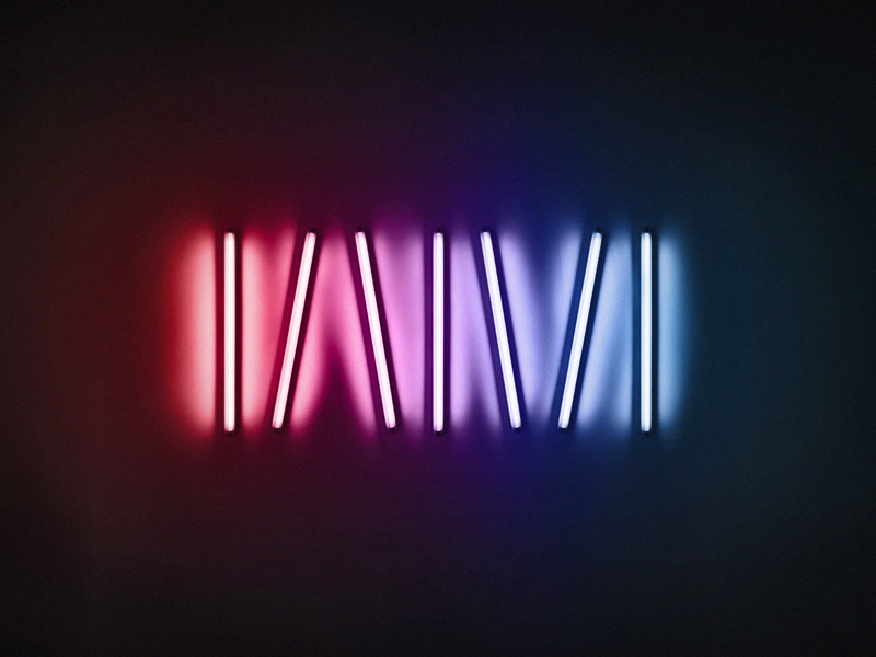 WM: Dan Flavin Inspired by Adam Kuhn for Bullhorn on Dribbble