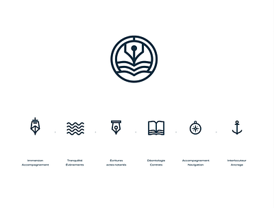 Logo research notaire notary