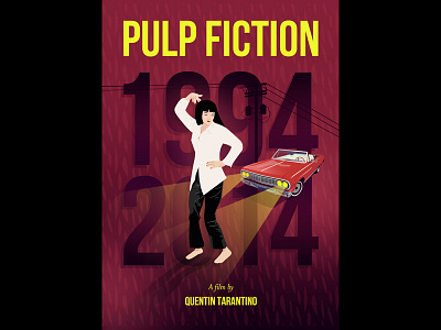 Pulp Fiction Birthday 1994 fiction mia poster pulp wallace