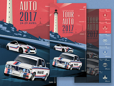 BMW Tour Auto 2017 Poster bmw france tour auto