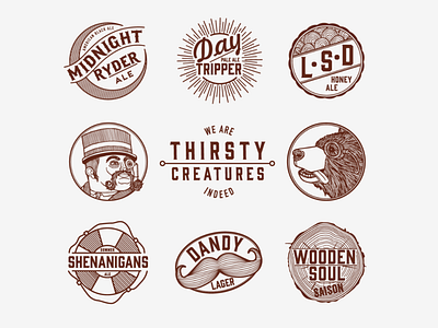 Indeed Brewing Company branding design icon illustration logo typography