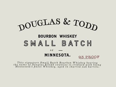 Douglas & Todd branding design typography