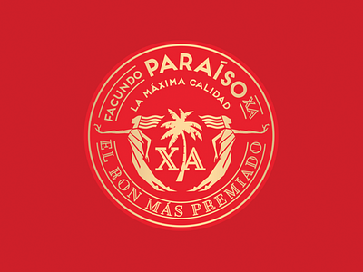 Facundo Paraíso XA Rum branding icon illustration logo typography
