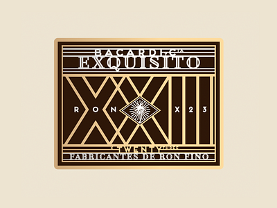 Facundo Exquisito X23 Rum branding design icon illustration logo typography