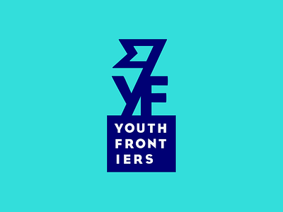 Youth Frontiers branding design icon logo type typography