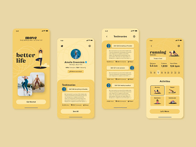 Move | Fitness App UI UX Design