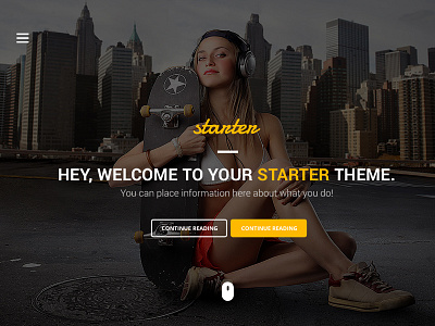 STARTER clean creative onepage style theme themeforest ui ux wordpress