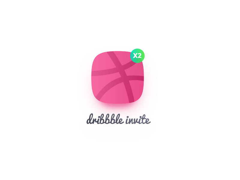 Dribbble Invite invitation dribbble invite giveaway draft player invite illustration graphic design