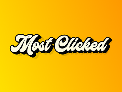 Most Clicked branding design logo